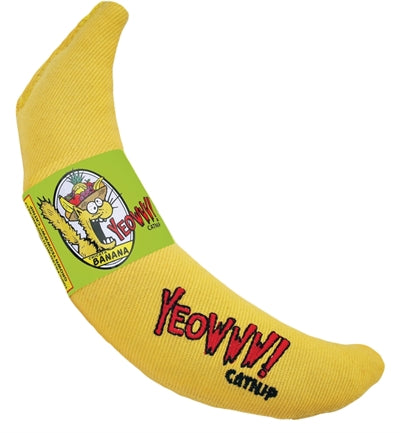 Yeowww Jauwwu-Banane Katzenspielzeug mit Katzenminze gefüllt