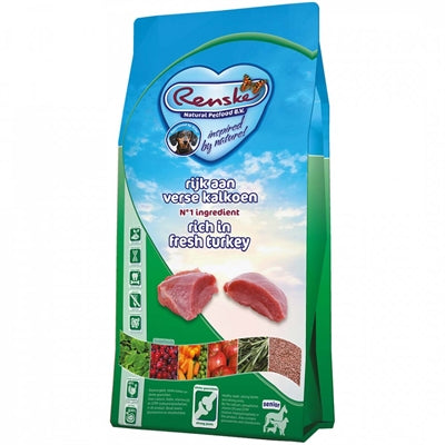 Renske Super Premium Senior Truthahn Verpackung – hypoallergenes Seniorfutter