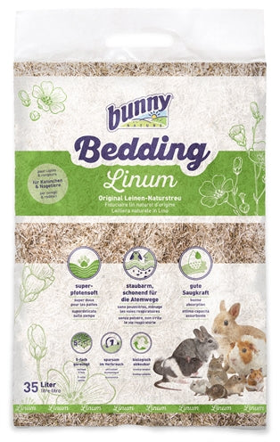 Natürliches Kaninchenbett Bunny Nature Flachsfaser – weiche Bodenabdeckung