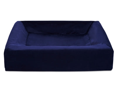 Bia Bett Royal Samt Hundekorbbezug in Navy – luxuriöser Ersatzbezug