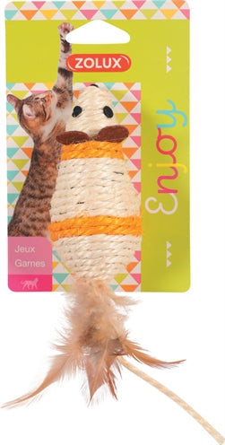 Sisal-Maus Katzenspielzeug Zolux Assorti – Detailansicht