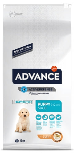 Advance Puppy Maxi Welpenfutter große Hunde Kroketten Nahaufnahme
