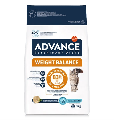 Advance Diätfutter Katze Detailansicht Kroketten Form und Größe