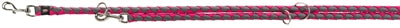 Trixie Cavo Hundeleine verstellbar in Fuchsia-Grau aus Nylon für Hunde