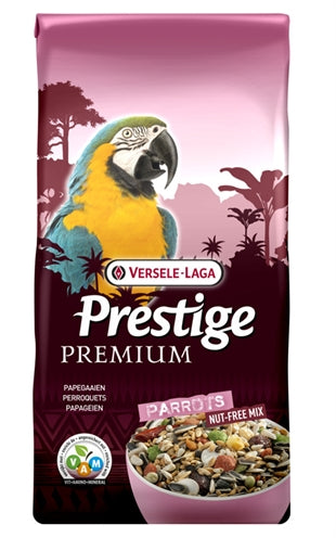 Versele-Laga Prestige Premium Papageienfutter ohne Nüsse, nussfreie Saatenmischung für Vögel