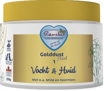 Renske Golddust Heal 1 Nahrungsergänzung Fell und Haut für Hunde