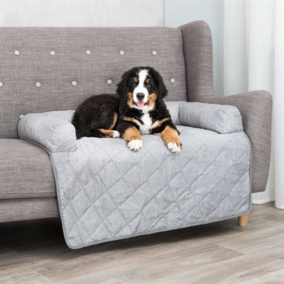 Hundekorb Trixie Nero Sofa Möbelschutz grau Seitenansicht