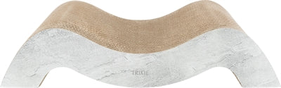 Trixie XXL Wellpappe-Kratzmatte Grau – Katze kratzt auf der Matte