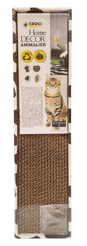 Croci Homedecor Kratzbrett Kuhmuster – dekoratives Kratzmöbel für Katzen
