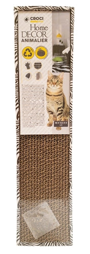 Croci Homedecor Kratzbrett Zebra – dekoratives Kratzmöbel für Katzen