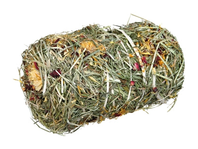 Trixie Heuballen mit Blütenmischung – Duftendes Naturheu für Kaninchen und Nager