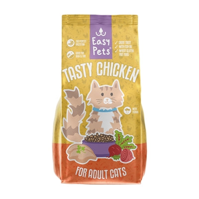 Easypets Tasty Chicken Adult Katzenfutter – Trockenfutter mit Hühnchen für erwachsene Katzen