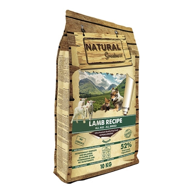 Natural Greatness Lamm Rezept Hundefutter – Getreidefreies Trockenfutter mit Lammfleisch
