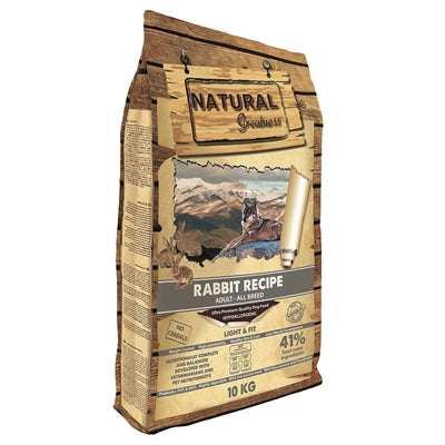 Natural Greatness Kaninchen Leicht und Fit Katzenfutter – Diät-Trockenfutter für Katzen