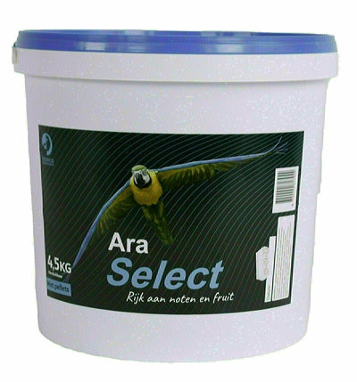 Hareco Ara-Futter Macaw Select ohne Pellets, Rückseite mit Inhaltsstoffen