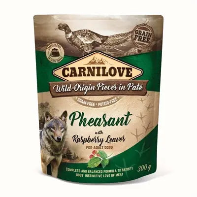 Carnilove Hundefutter-Beutel mit Fasan und Himbeerblatt – getreidefrei