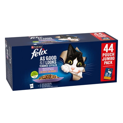 Felix "Every Day Feast" In Gelee-Mix-Box Thunfisch / Lachs / Rind / Huhn