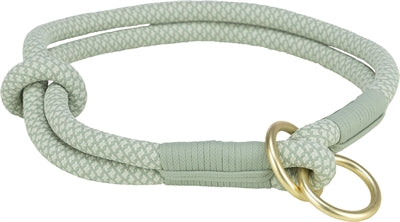 Trixie Halbwürger Halsband Salbeigrün Mint Detailansicht Verschluss Stopper