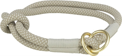 Trixie Halbwürger Halsband Grau Hellgrau Detailansicht Verschluss und Stopper