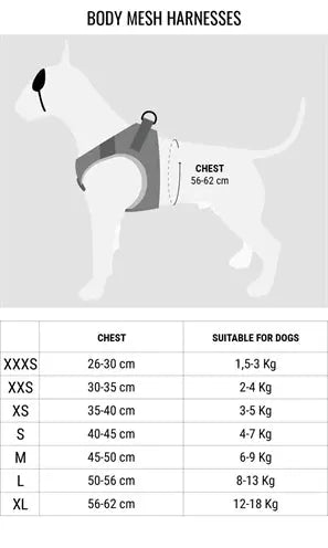 Morso Hondentuig Body Mesh Gerecycled Full Metal Dog Bruin