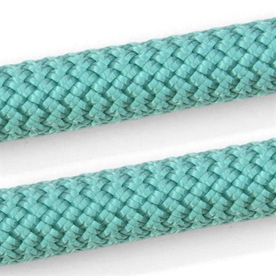 Morso Halbschlupfhalsband Seil aquamarinblau Detailansicht Ring – Hundehalsband Schlupf Seil blau verstellbar
