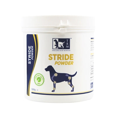 TRM Stride Powder Gelenkpulver Rückseite Inhaltsstoffe – Hund Gelenk Mobilität Zusammensetzung