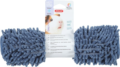 Zolux Neolife Mikrofaser-Schlafmatte Meerschweinchen Blau – Kleintier Liegematte weich waschbar
