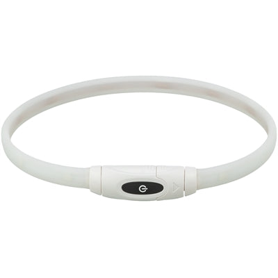 Trixie leuchtendes Hundehalsband USB Multicolour Detailansicht – LED Sicherheitshalsband Hund seitlich