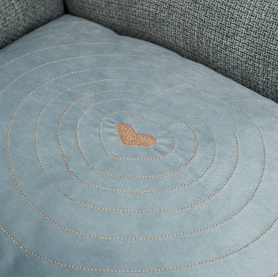 Trixie Hundekorb Viviana eckig blau-grau Liegeplatz – Hundebett rechteckig weich Schlafplatz