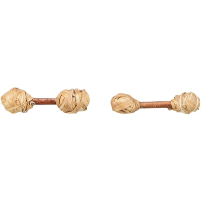Trixie Satz Hanteln Rindenholz Gras Nager – Kleintier Kauspielzeug Set Naturmaterial Holz