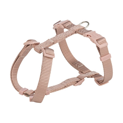 Trixie H-Rig Geschirr Blush Pink Nahaufnahme – gepolstertes Hundegeschirr rosa weicher Stoff Detail
