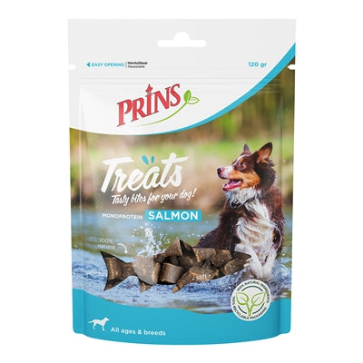 Prins Treats Lachs – schmackhafte Lachs-Leckerlis für Hunde reich an Omega-3