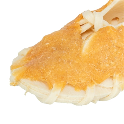 Trixie Denta Fun Kauschuh mit Huhn Detailansicht – Zahnpflege-Snack Schuhform Verpackungsrückseite