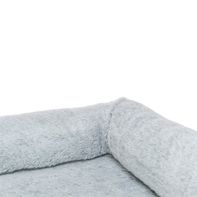 Trixie Vital Hundekorb Lino grau Detailansicht – orthopädisches Hundebett graue Polsterung Liegefläche