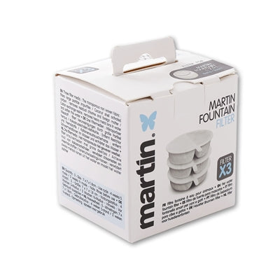 Martin Ersatzfilter für Trinkbrunnen Detailansicht – Aktivkohlefilter Verpackung Rückseite
