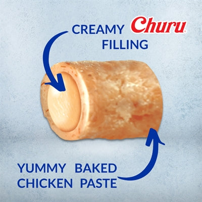 Inaba Churu Bites Huhn Wraps Detailansicht – knusprige Häppchen mit Creme Nahaufnahme
