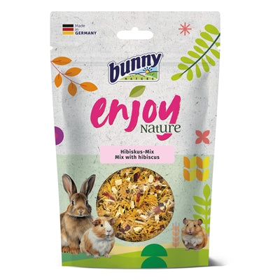 Bunny Nature EnjoyNature Mischung mit Hibiskusblüten, Leckerbissen für Kaninchen und Nager