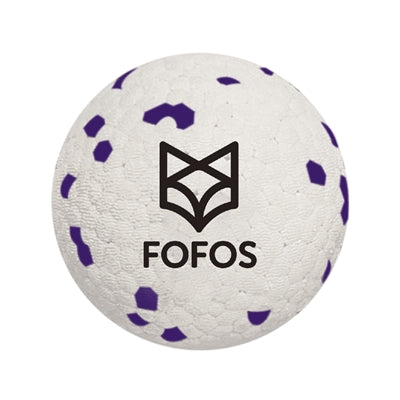 Fofos Super-Hüpfball weiß-violett – springender Spielball für Hunde