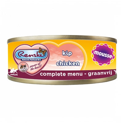 Renske Katze frisch zubereitetes Mousse Huhn getreidefrei, cremiges Nassfutter