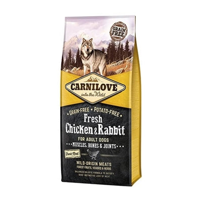 Carnilove frisches Huhn und Kaninchen Katzenfutter, getreidefreies Premium-Trockenfutter