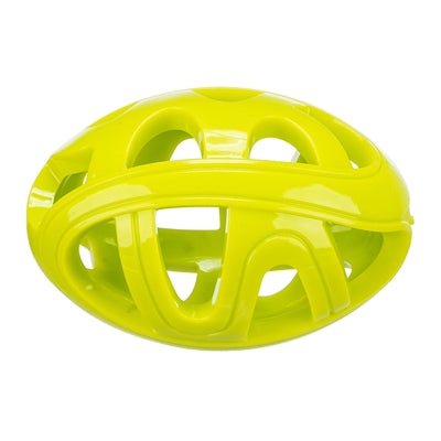 Trixie wabenförmiger Rugbyball TPE assortiert – robustes Hundespielzeug zum Kauen