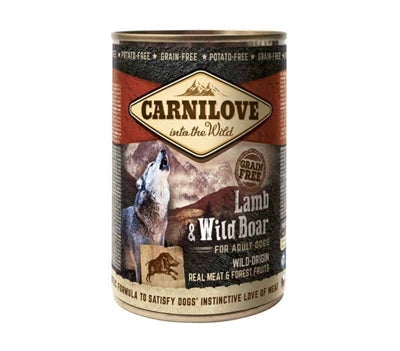 Carnilove Nassfutter Dose Lamm und Wildschwein – getreidefreies Hundefutter
