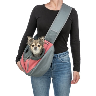 Trixie Bauchtasche Hunde-Tragetasche Rosa mit Hund