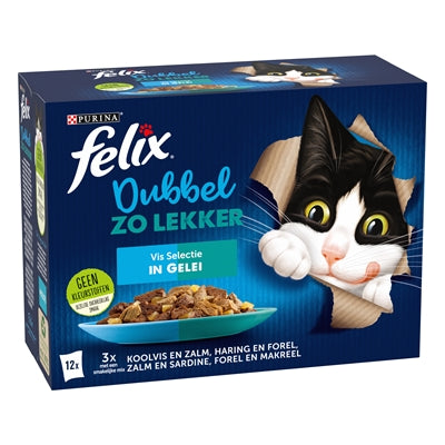 Felix Fischauswahl Katze doppelt lecker Gelee Verpackung Detail
