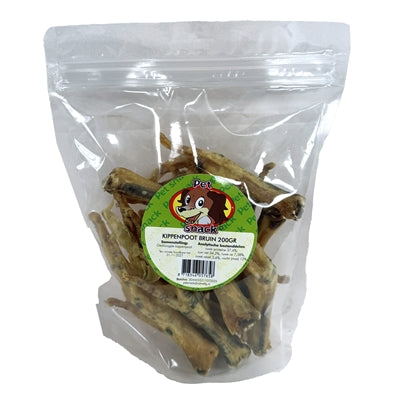 Petsnack geräucherte Hähnchenschenkel – Nahaufnahme der getrockneten Hundesnacks