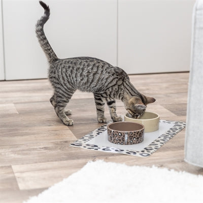 Trixie Platzdeckchen Panther-Print Katze Gesamtansicht elegant und praktisch