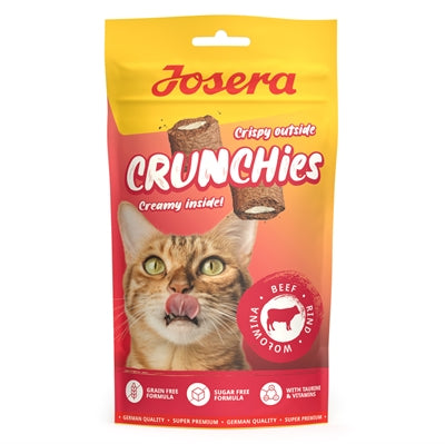 Josera Crunchies knuspriger Katzensnack mit Rindfleisch und cremiger Füllung