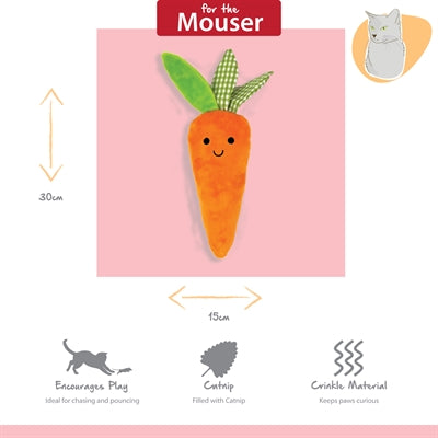 Happy Pet Carrot Kicker Übersicht – farbenfrohe Karotte zum Treten und Spielen für Katzen