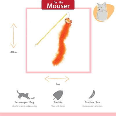 Happy Pet Goldfisch Katzenangel Detail – interaktives Spielzeug zum Jagen und Fangen