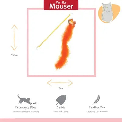 Happy Pet Tabby Patch Katze Rute Goldfisch Orange